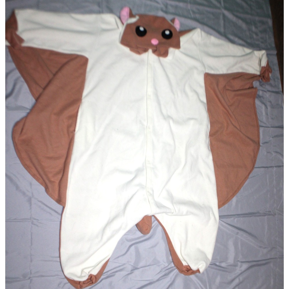 Flying Squirrel Kigurumi Adult Sleepwear / Halloween Costume / Adult Small